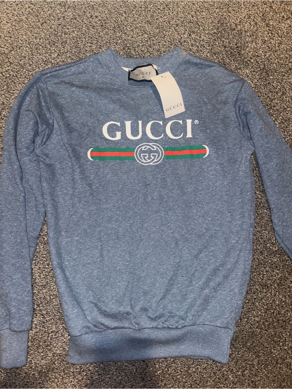 Gucci Blue Longsleeve Crewneck
